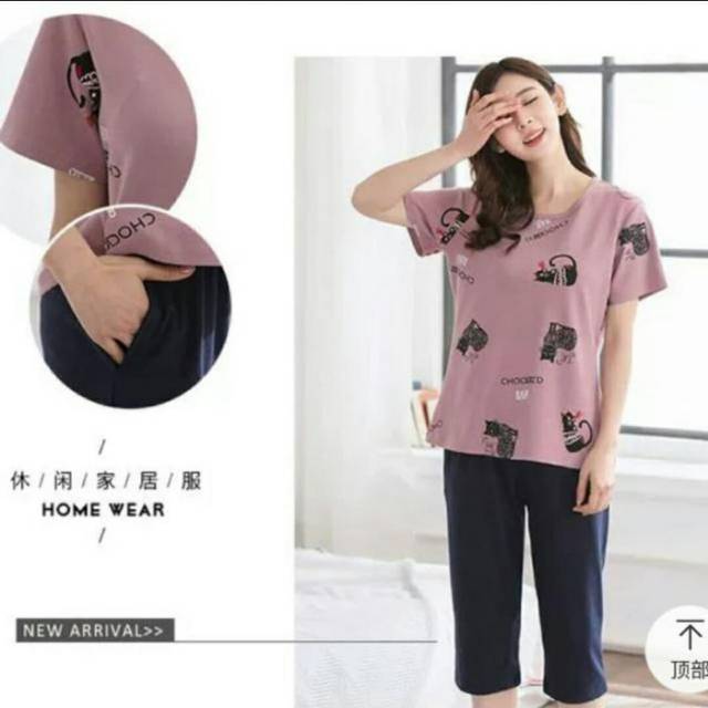 Stelan st choo cat Kaos spdek china impor freesize