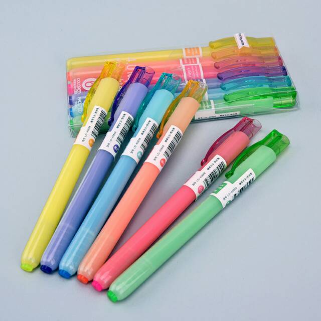 

Colorful Line Highlighter Pen 6pc Set