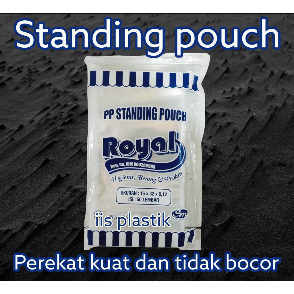 Plastik standing pouch murah segala ukuran lengkap isi 50 lembar  9x15, 10x17, 12x20, 14x22, 16x24, 16x32, 20x29 murah