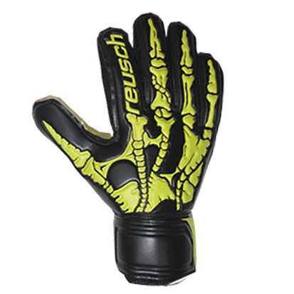 SARUNG TANGAN KIPER ANAK REUSCH GK GLOVES JR X-RAY 7040 - (Black Lime)