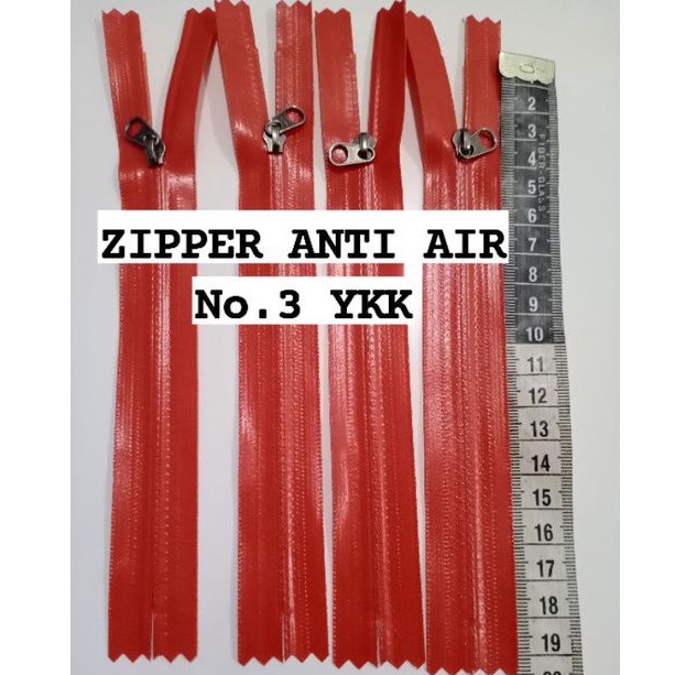 ZIPPER/RESLETING WATERPROOF  ukuran 18 cm.no.3 merk YKK