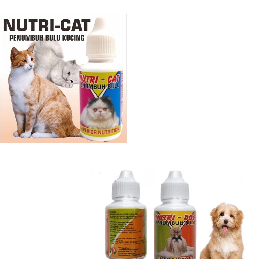 PH.Medan 30ml NUTRI CAT &amp; Nutri DOG - Vitamin Penumbuh Bulu