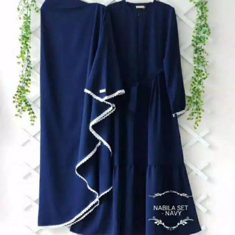 nabila set premium | gamis muslimah | gamis syar'i