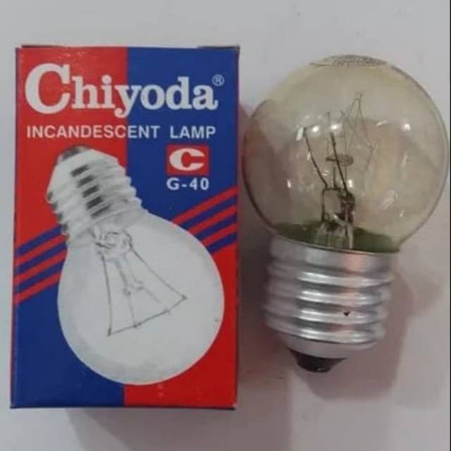 Lampu pijar 5 watt chiyoda bening warna kuning