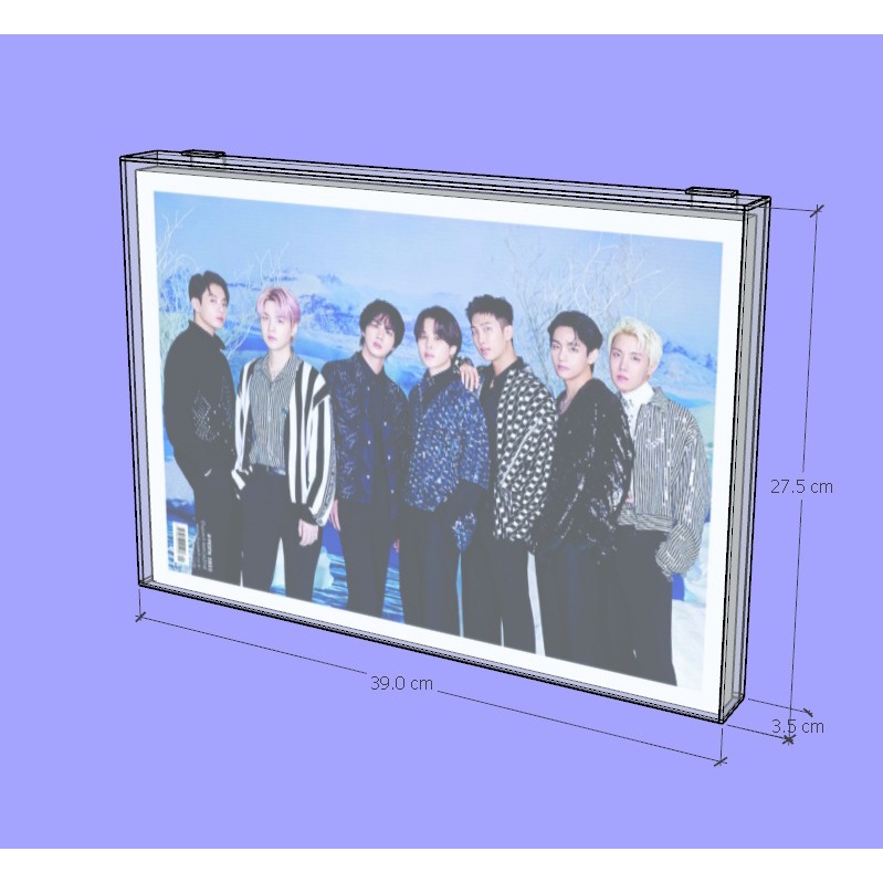 BTS 3D Lenticular DICON / Box Album Akrilik
