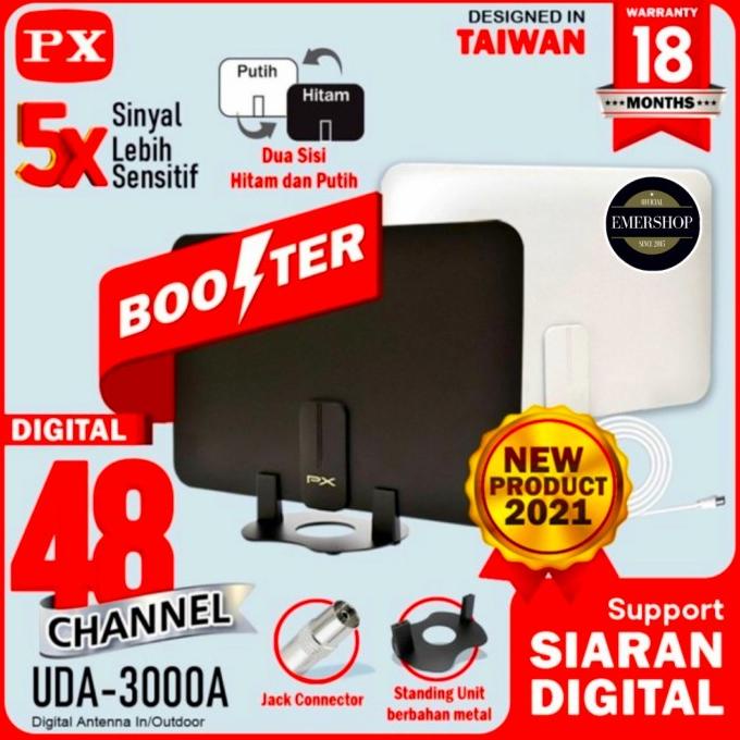 Antena TV Digital Indoor Slim & Modern Design UDA-3000A