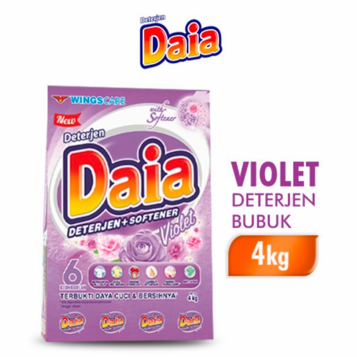 DAIA Deterjen Bubuk Kemasan Jumbo 4 KG Deterjen Bubuk DAIA