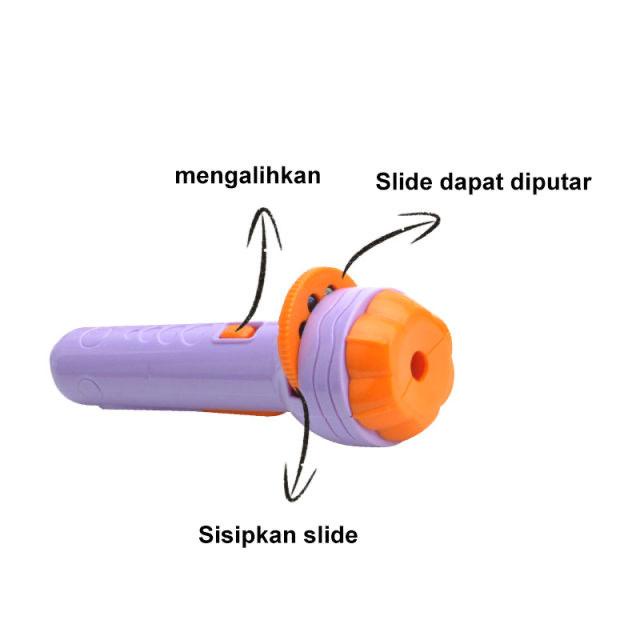 Mainan Anak Senter Proyektor / Fun Flashlight / Mainan Proyektor Gambar / Mainan Edukasi