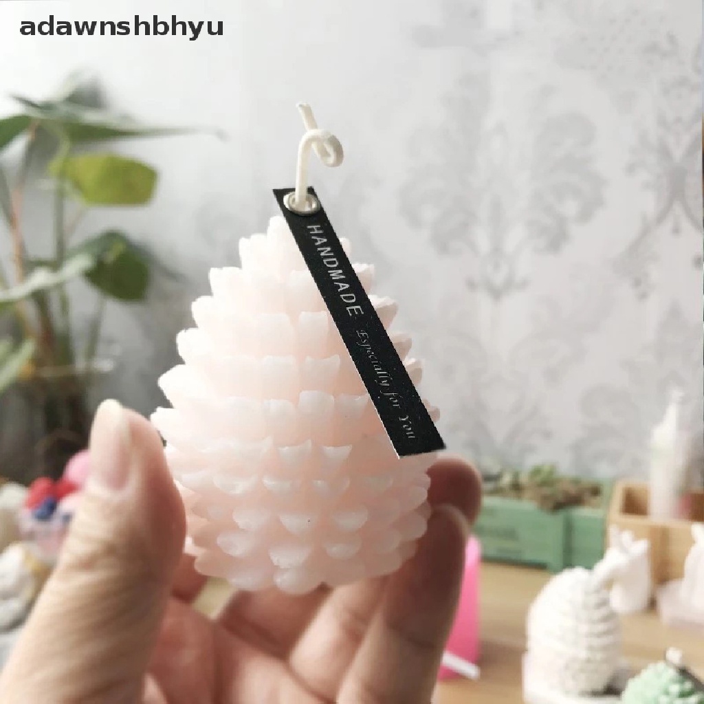 Adawnshbhyu Cetakan Silikon Kerucut Pinus 3D Untuk Membuat Lilin DIY Cetakan Lilin Silicone Wax Mold