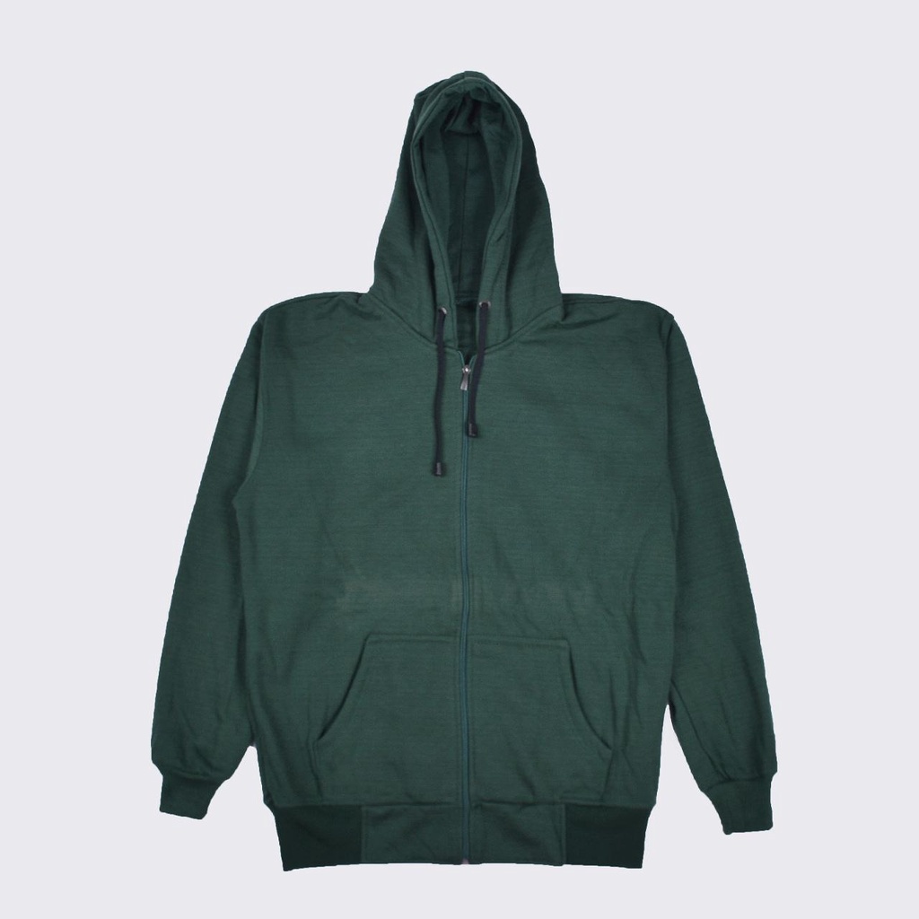 Jaket Polos Unisex GREEN LEAF ZIPPER