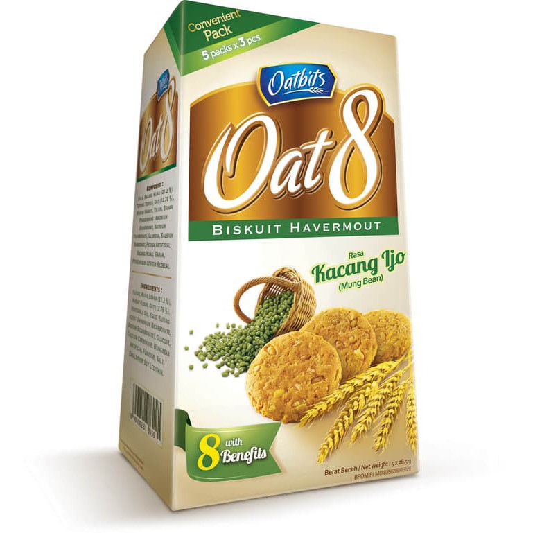 

Oatbits Oat 8 Mung Bean Box 5x28.5 gram