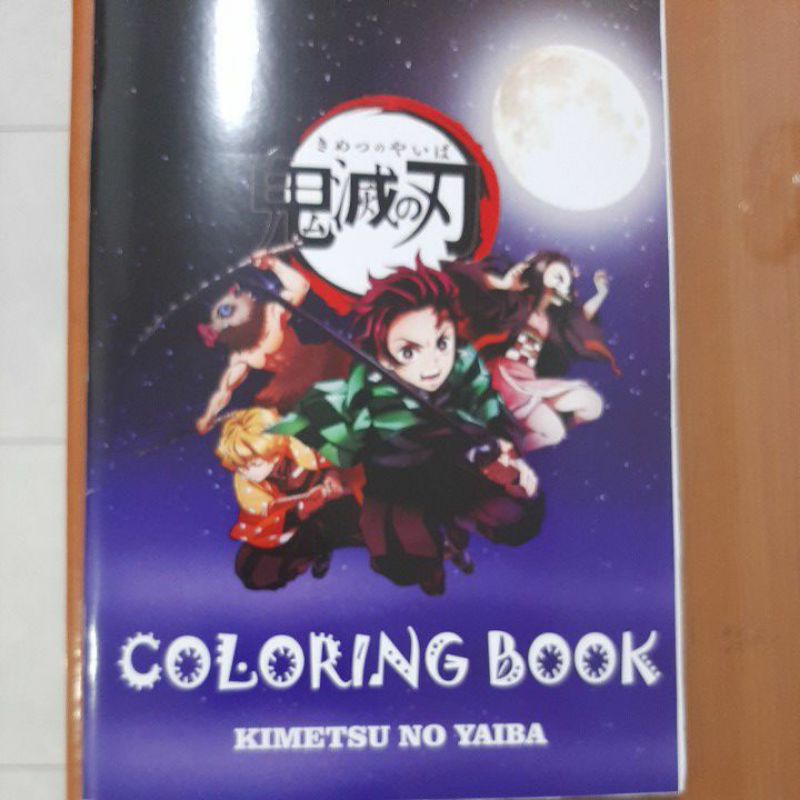 

kimetsu no yaiba buku mewarnai