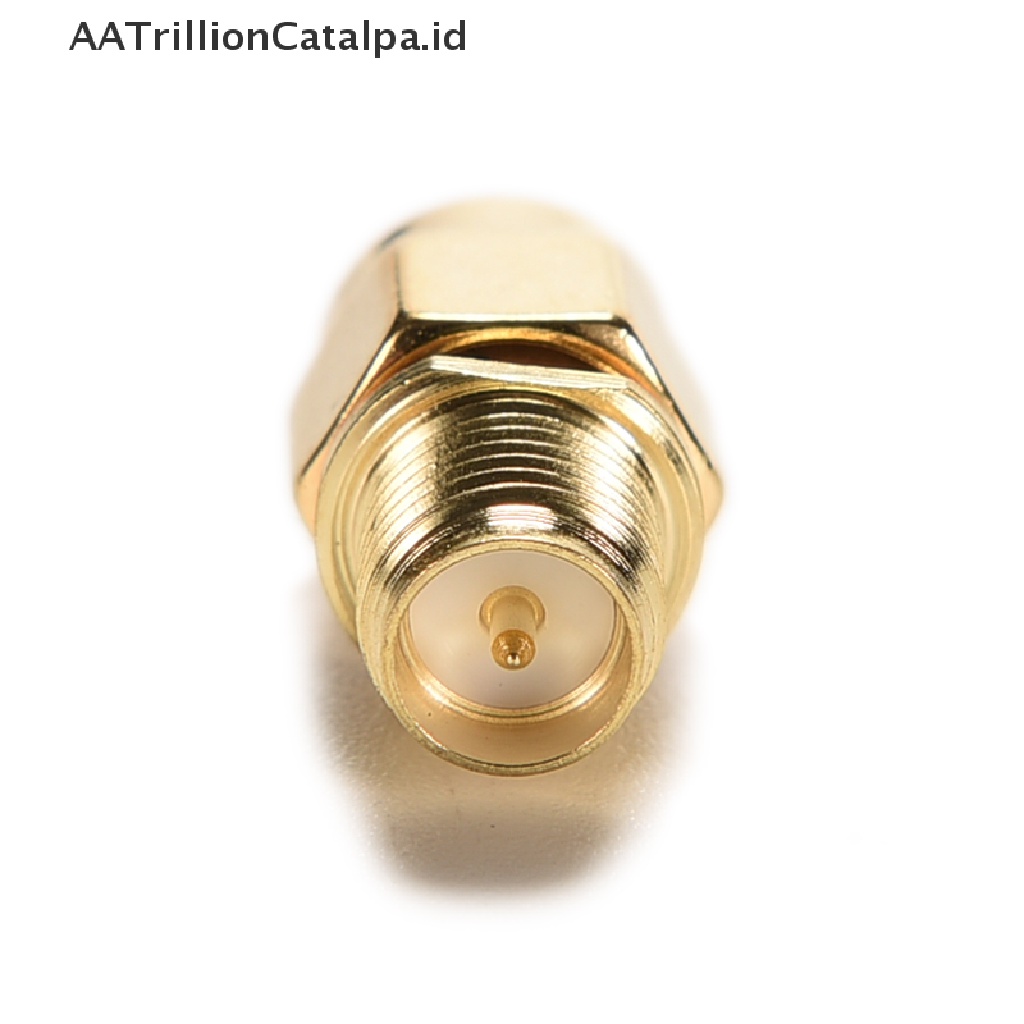 Aatrillioncatalpa Adapter Konektor RF Lurus Tengah Ke RP-SMA female