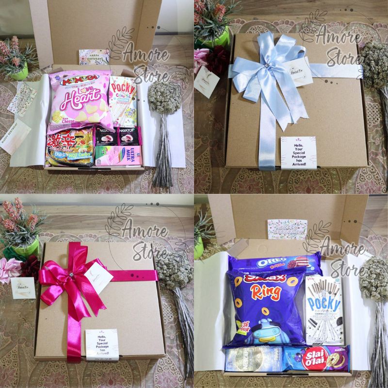 

Snack Box, Snack Hampers, Box Jajan, Kado, Hadiah, Kado Valentine, Kado Ultah, Gift Box