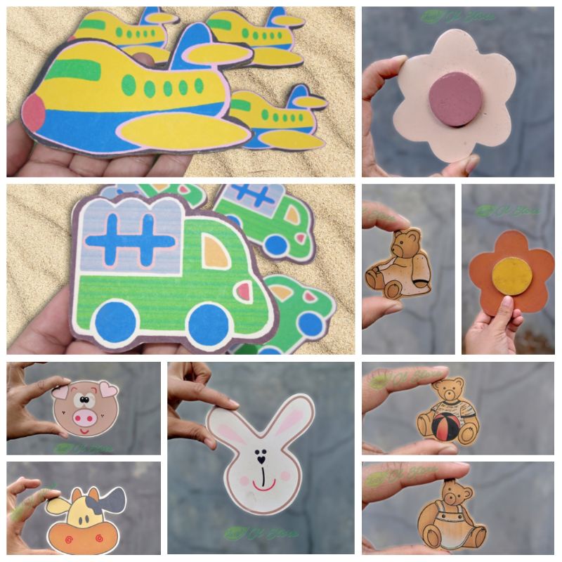 Hiasan Kayu Karakter - Potongan Kayu Karakter - Hiasan Kayu Bentuk Mobil - Kayu Pesawat - Kayu Kelin