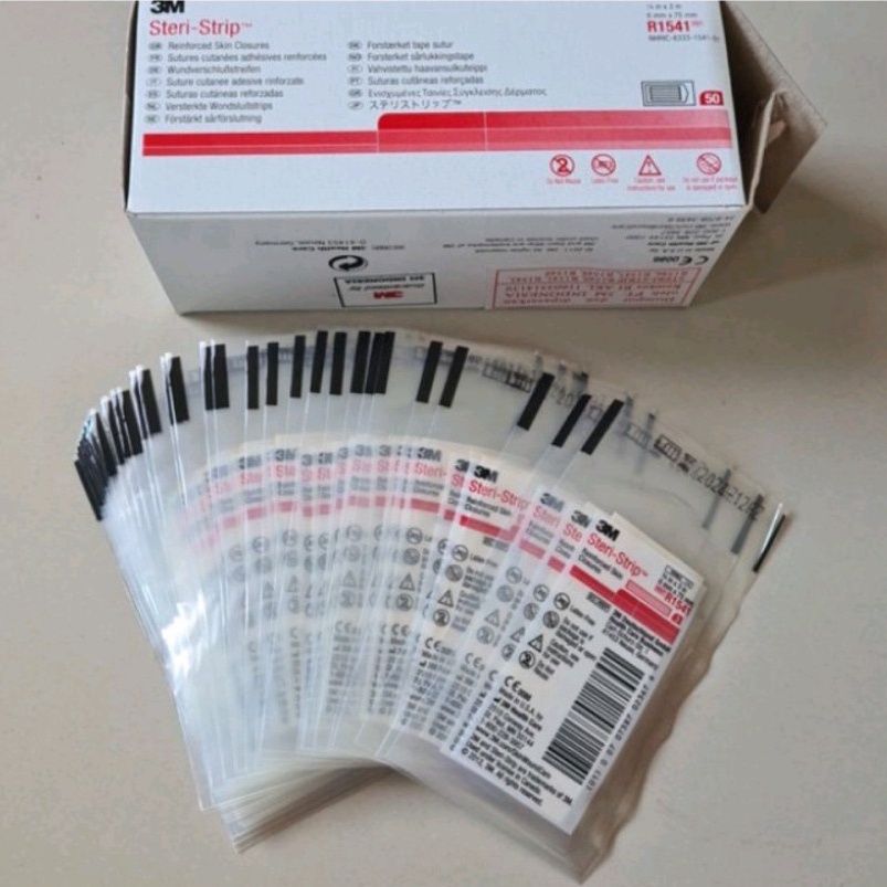 Jual Steri Strip 3m R1541 Plester Penutup Luka Tanpa Jahitan Expired