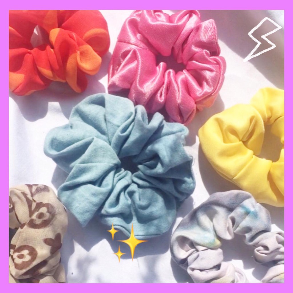 SCRUNCHIE KHUSUS CUTOM SCRUNCHIE RAMBUT IKAT RAMBUT SRUNCHIE HIJAB KARET RAMBUT AKSESORIS RAMBUT AKSESORIS