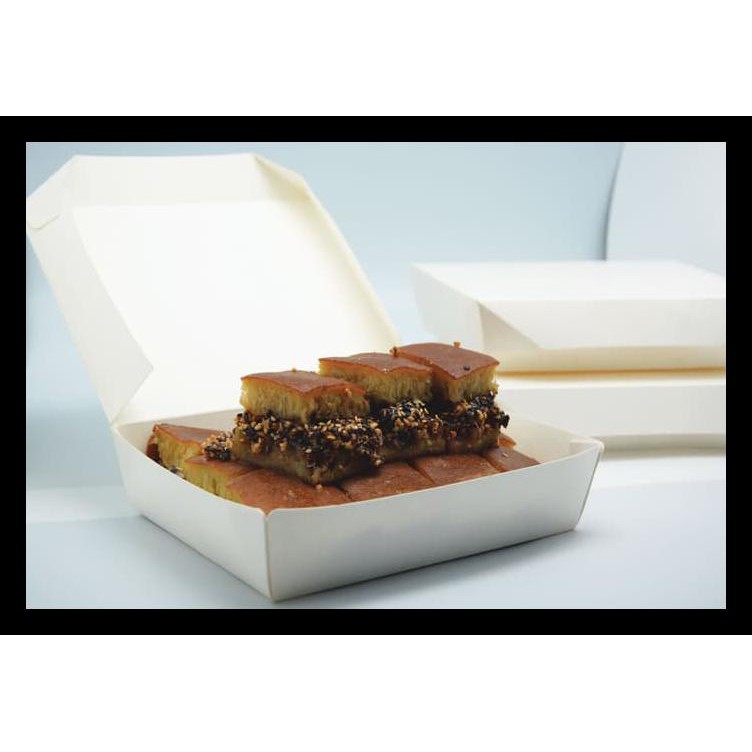 Lunch Box Makanan - Paper Box Ukuran M - Medium - Foodgrade Terlaris