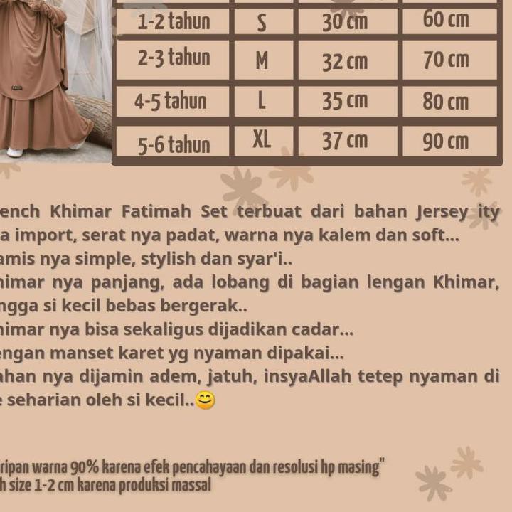 ♥ French Khimar Fatimah Set by Luthfia Kids ۩