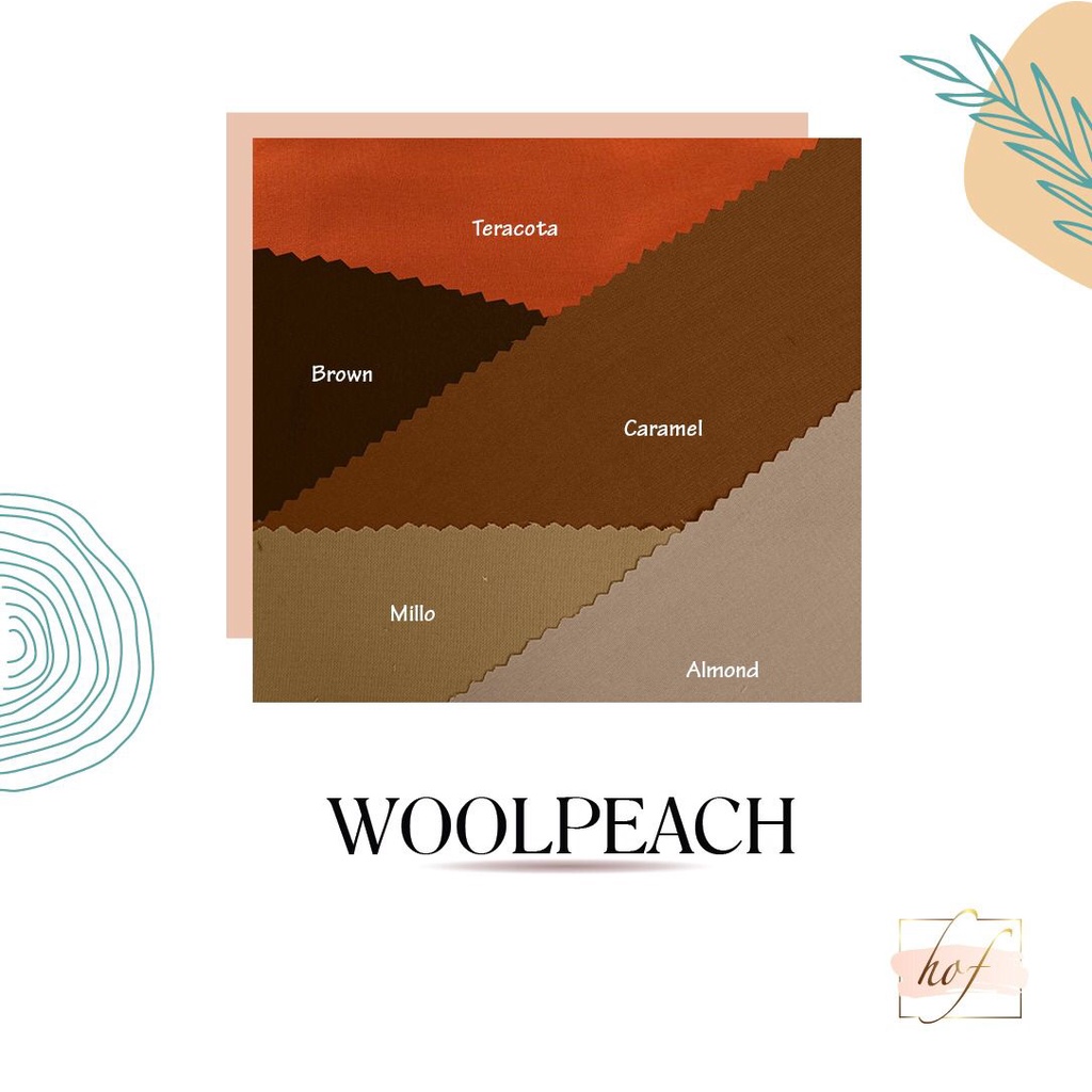 Kain woolpeach / wolfis PER YARD