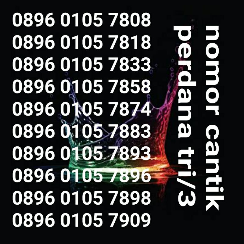 Nomor cantik perdana tri/3