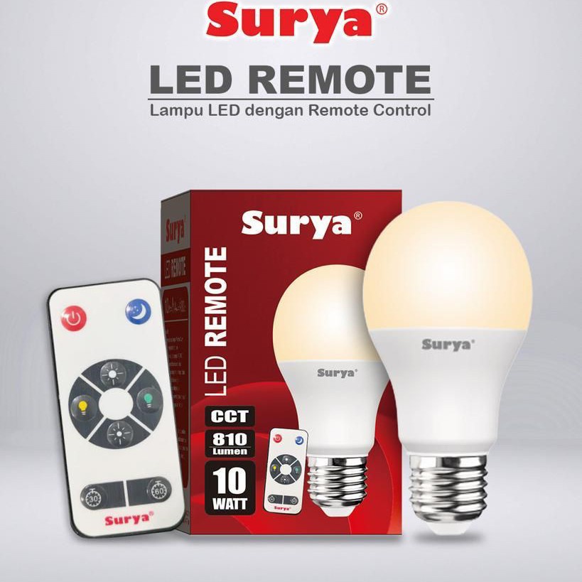 Lampu LED SURYA CCT Remote 10 watt / 10w