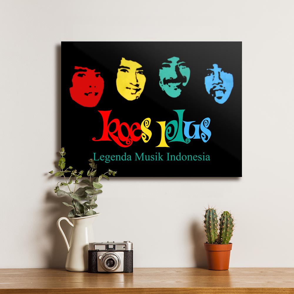 Koes Plus Band Legenda Musik Poster Kayu Pajangan Dekorasi Dinding Rumah Wall Decor