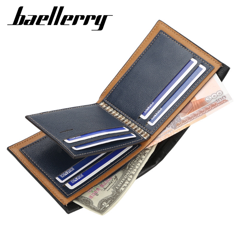 BAELLERRY DR024 Dompet Lipat Pria Kulit Bifold Wallet WK-SBY