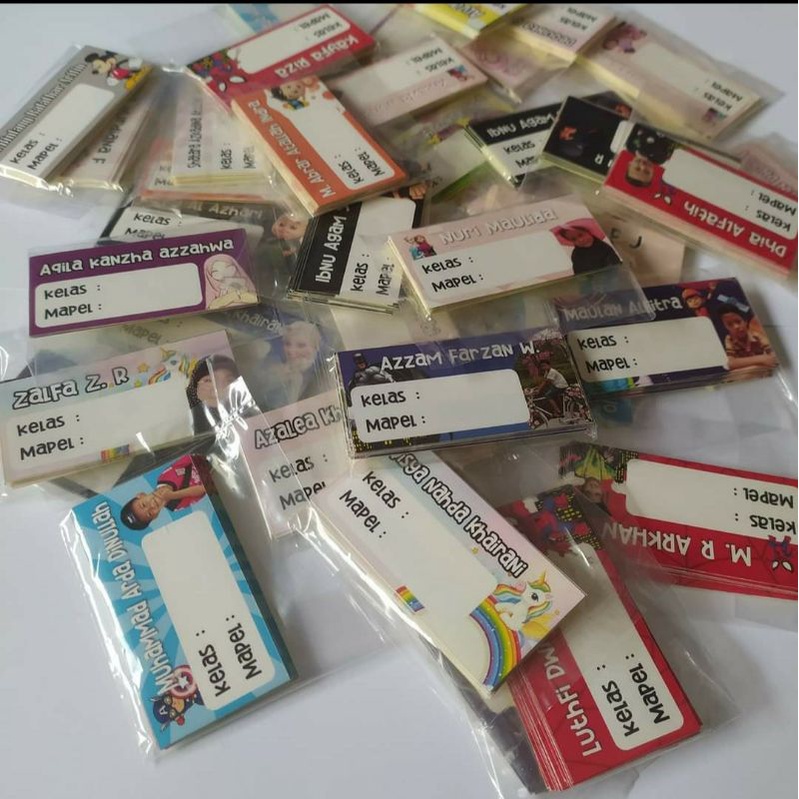 

cruell - label buku sekolah