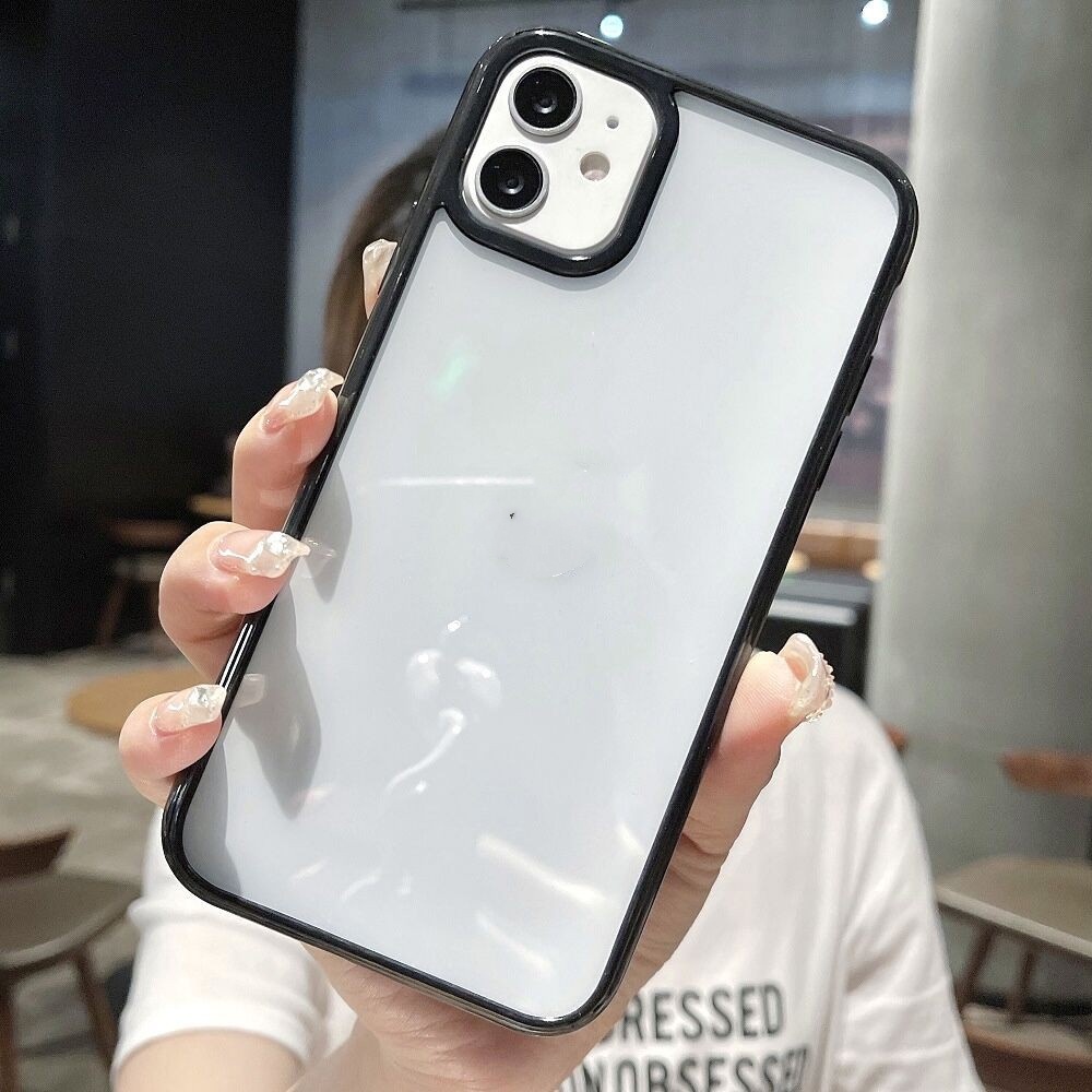 Colorful Frame 3 In 1 Lens Protection Phone casing for IPhone 13 12 11 Pro Max X Xs Max XR 8 7Plus Crystal Shock Resistant