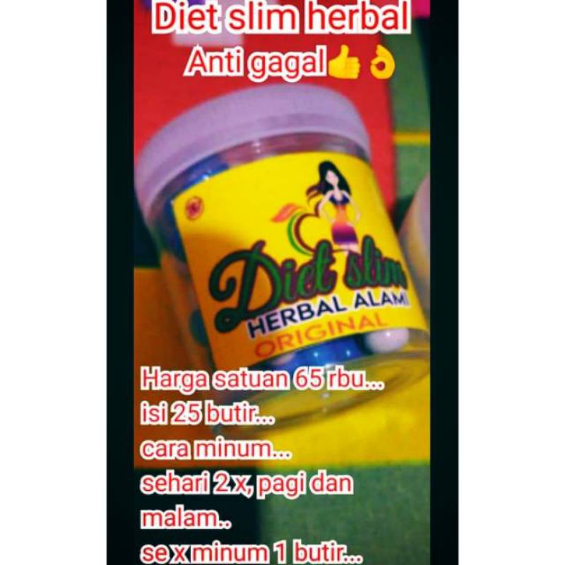 Pelangsing Alami / Pelangsing Herbal / Diet Slim / Obat Pelangsing / Obat Pelangsing Herbal Alami / 