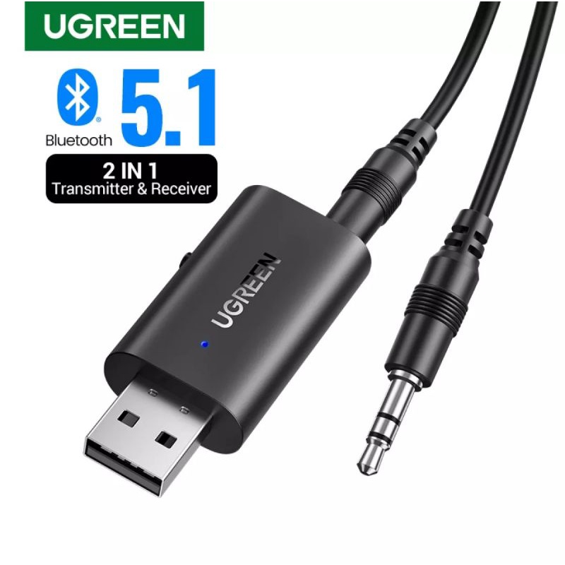 Ugreen Bluetooth 5.1 2 in 1 Transmitter Receiver- Ugreen 60300 Bluetooth 5.1 RX TX