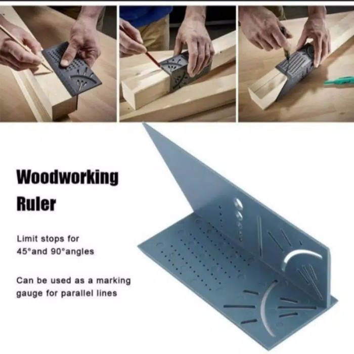 [CEV] Penggaris Segitiga Marking Ruler 3D Mitre Angle speed Square