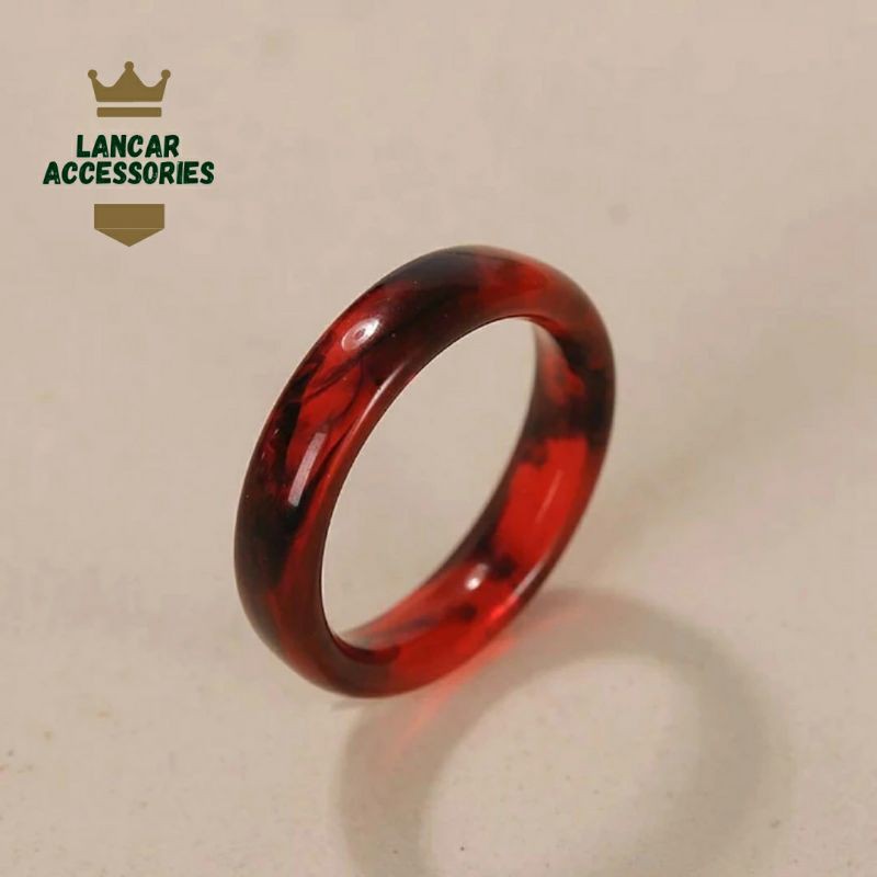 COD✅ Cincin Ring Manau Batu Agate Banyak Pilihan Warna