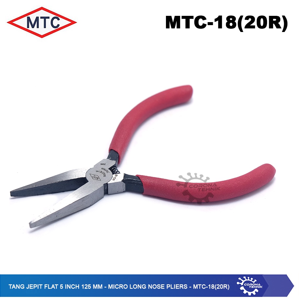 MTC-18 (20R) - Tang Jepit Flat 5 Inch 125 mm - Micro Long Nose Pliers