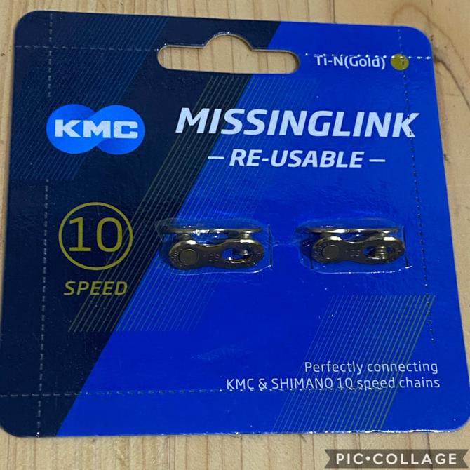 Sambungan Rantai KMC 10 Speed Gold