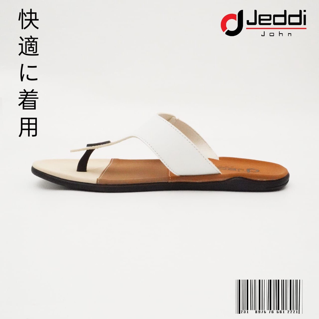 JEDDI [HW-03] Sendal Jepit Kekinian Distro Cowok Kasual/ Sandal Japit Pria Santai Keren Flip Flop