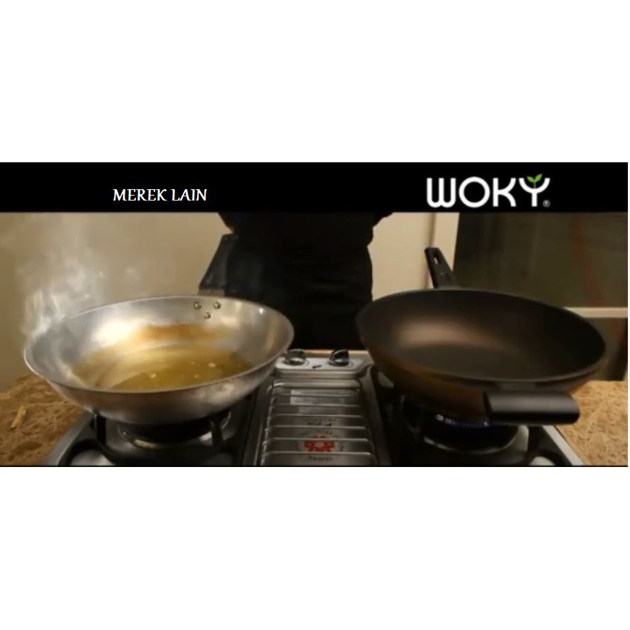 WOKY WAJAN PENGGORENGAN WOK PAN 32CM / PENGGORENGAN ANTI LENGKET  / WOK PAN ANTI LENGKET 32CM