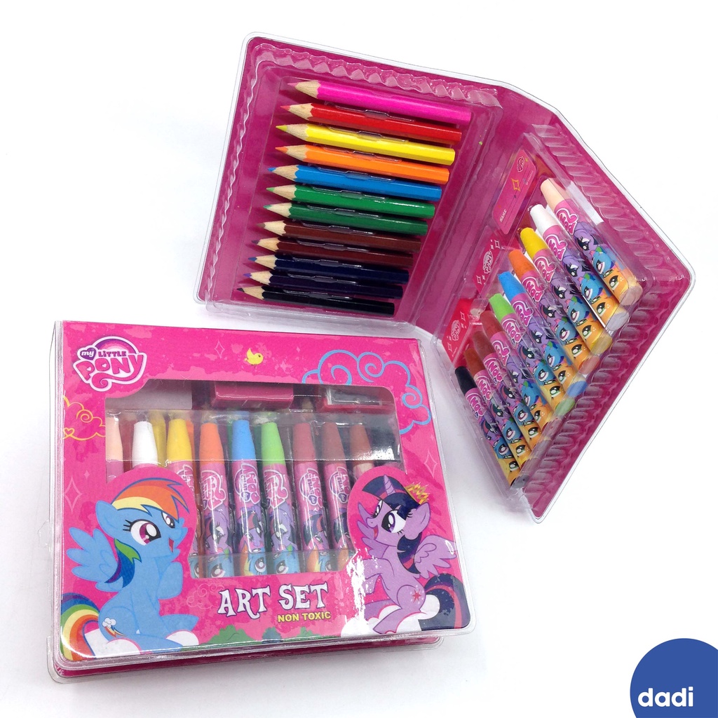 

My Little Pony Art Set - Dadi Crayon Pensil Mewarnai krayon coloring pencil eraser