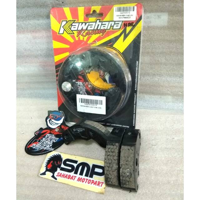 Kampas ganda karbon kawahara racing vario vario125 vario150 vespa125