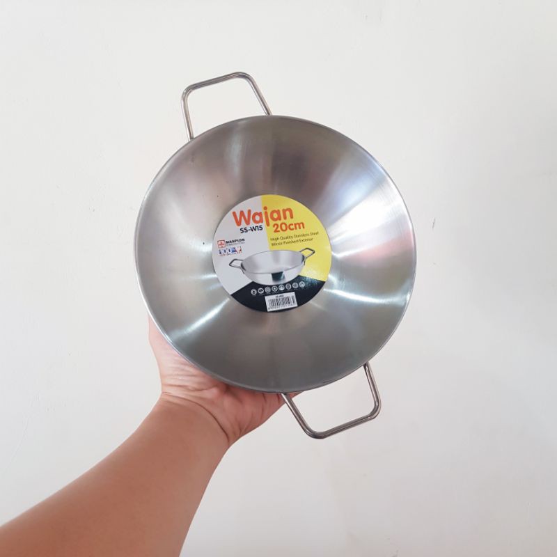 WAJAN MAXIM CEKUNG STAINLESS 24 PLUS TUTUP KACA TERMURAH
