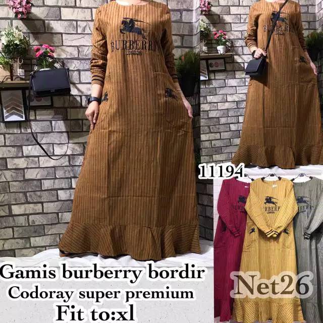 Gamis burberry bordil