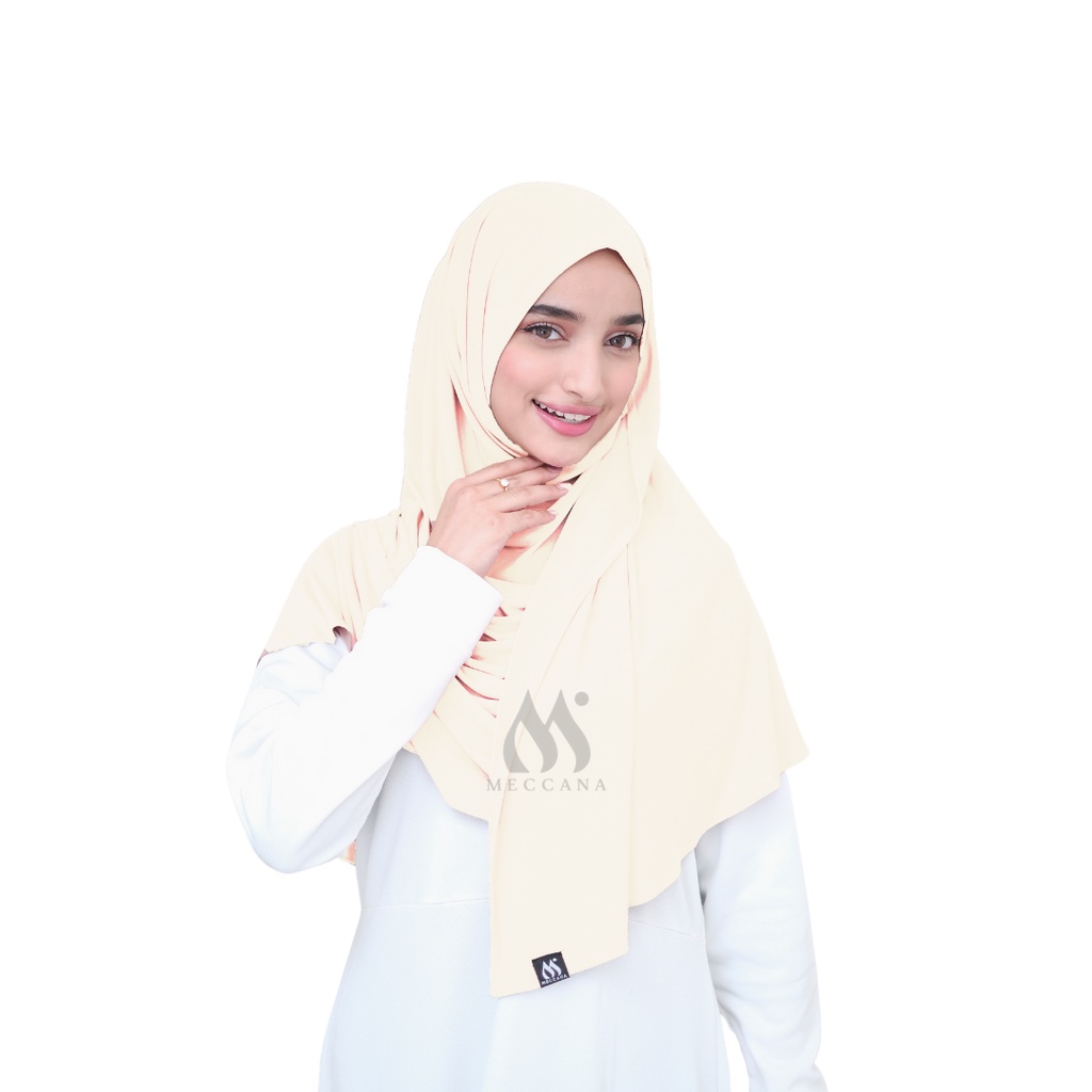 Marwa Instan - Pashmina Instan Jersey-Broken White