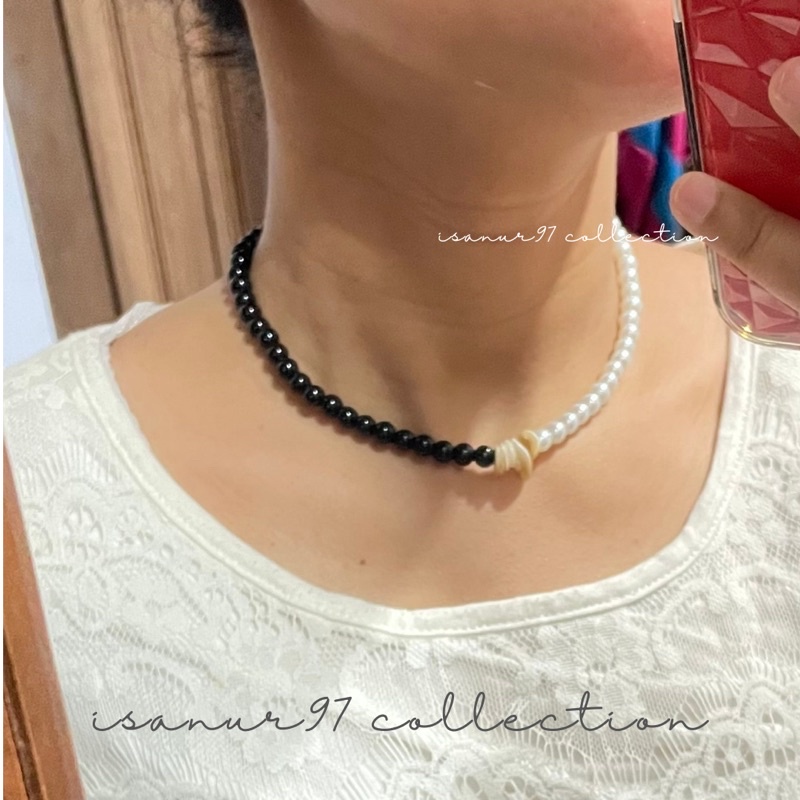 Kalung Mutiara | Choker Mutiara gaya Etnik Choker beads Kalung beads