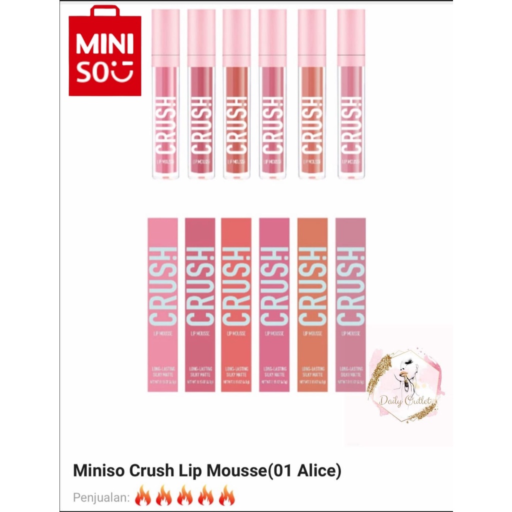 Miniso Crush Lip Mousse (01 Alice)
