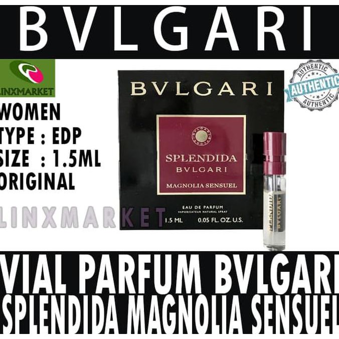 Sale Vial Parfum Bvlgari Splendida Magnolia Sensuel Edp 1.5Ml For Women Terbaru