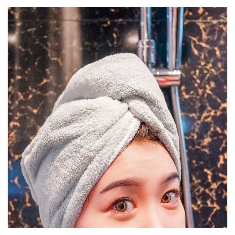 Handuk Keramas Cepat Kering Shower Cap Handuk Pengering Rambut