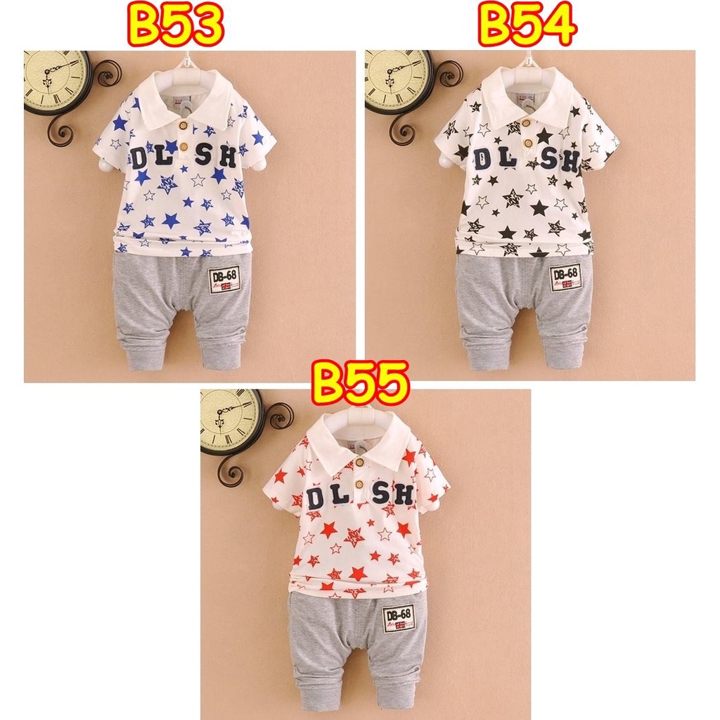 BAJU ANAK LAKI LAKI FASHION BOY B53 / B54 / B55 SETELAN ANAK