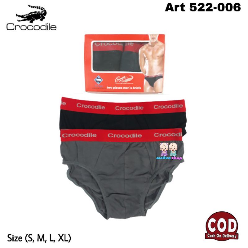 celana dalam pria 2pcs/sempak pria/celana dalam pria corcodile ori/sempak pria crocodile