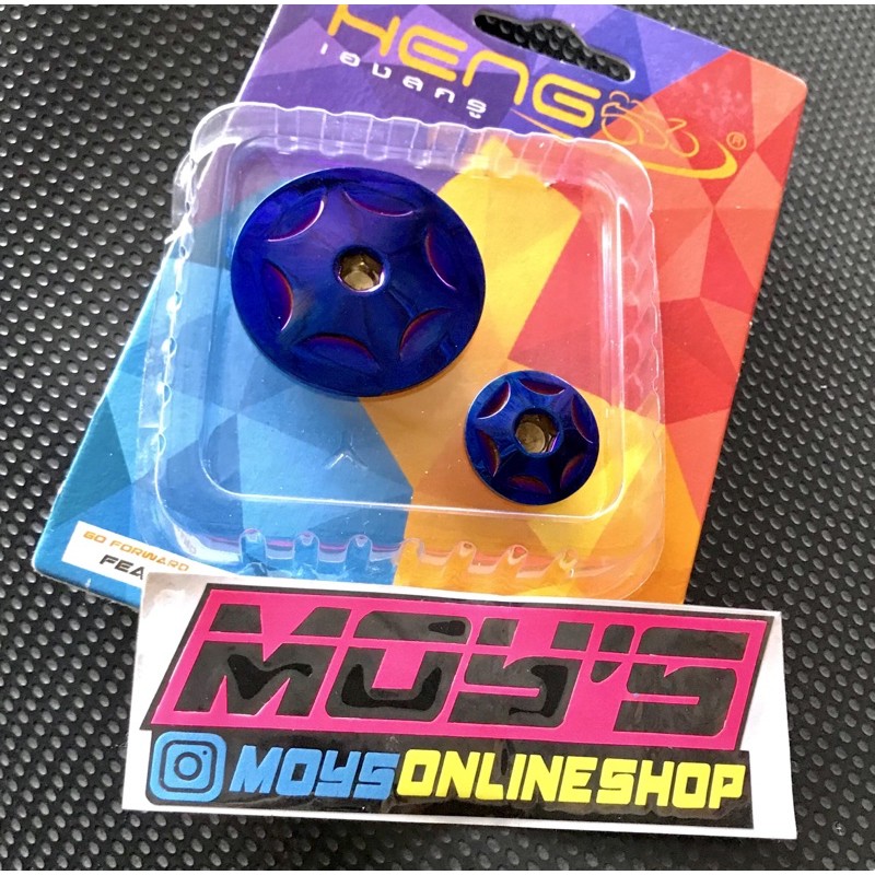 DUO CUP TUTUP MAGNET PROBOLT BLUE YAMAHA ORIGINAL HENG NOUVO  JUPITER VIXION